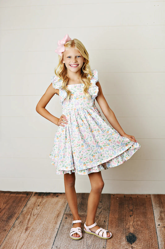 BUNNY PINAFORE DRESS