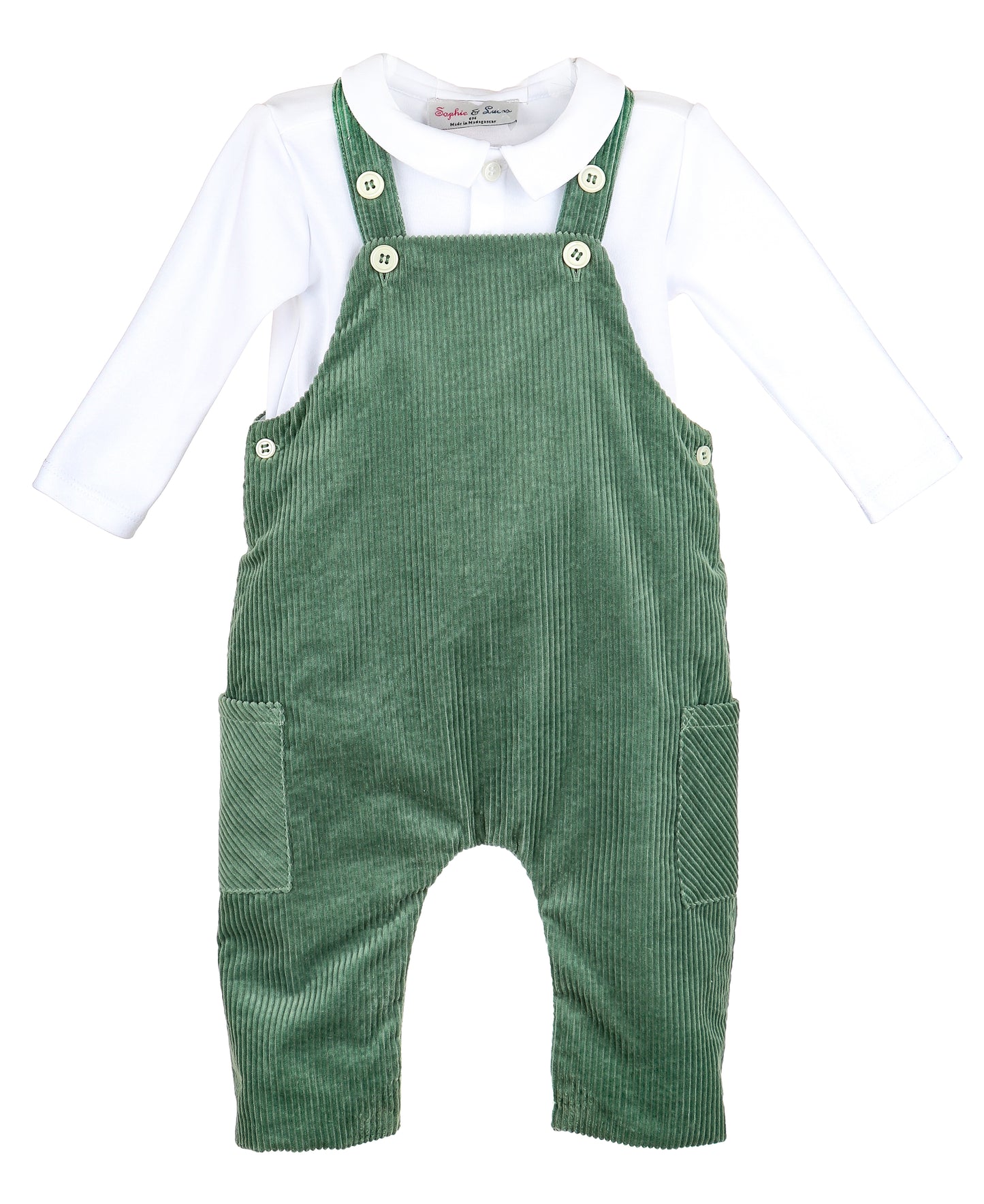 BAYLEAF CORD OVERALL SET