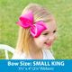 SMALL KING GIRLS HAIR BOW BIG SIS MOONSTITCH