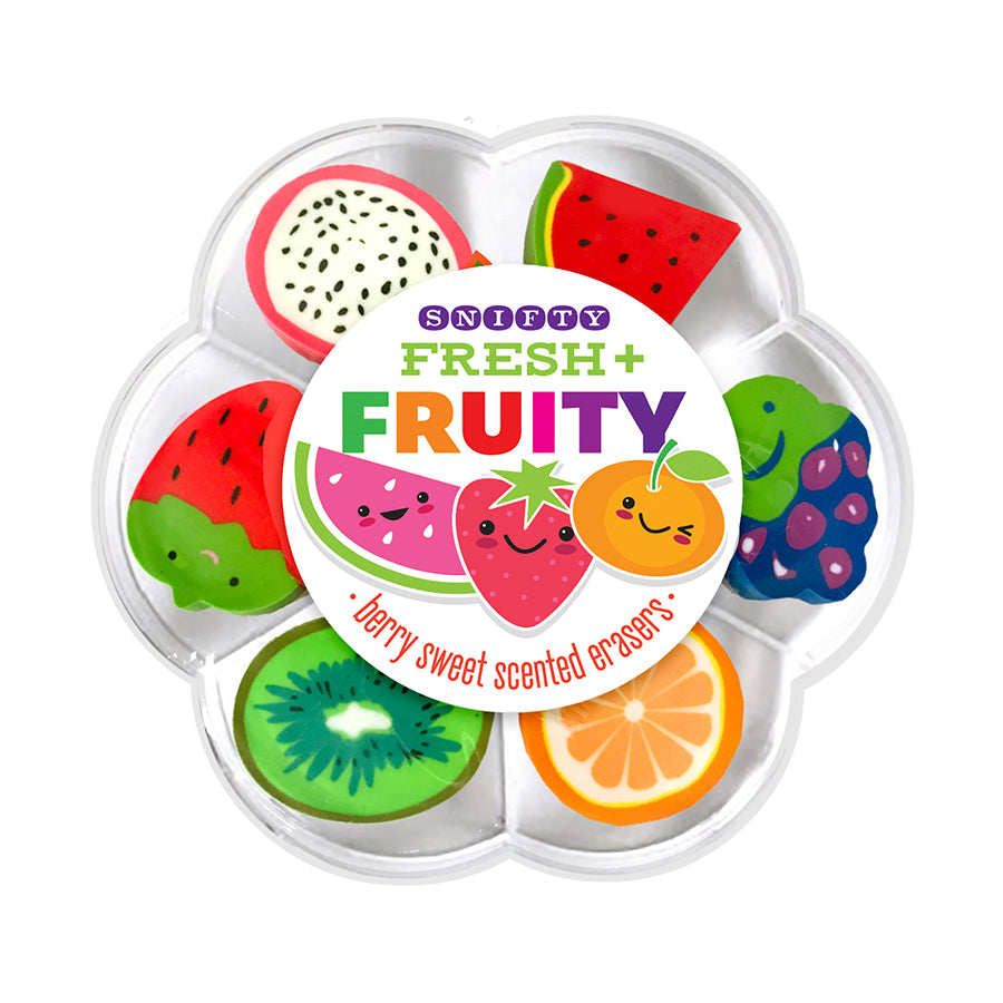 SCENTED ERASER SET - FRESH & FRUITY