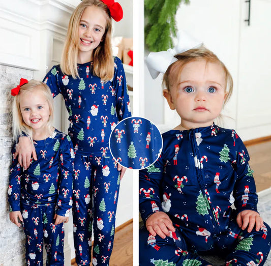 BABY ZIP UP ROMPER - PEPPERMINT PINE