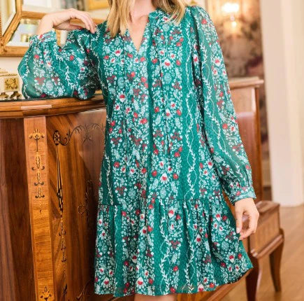 NATASHA DRESS - IVY LANE GREEN