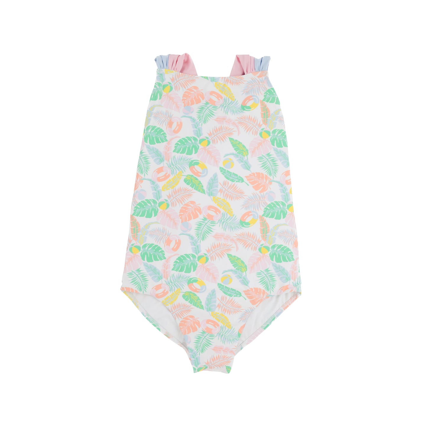 SEABROOK BATHING SUIT - HAPPY IN HARBOUR ISLAND/PALM BEACH PINK