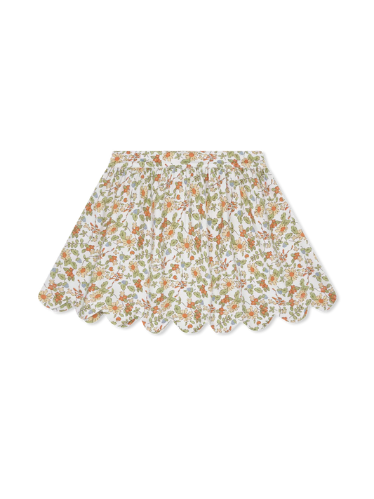SUSIE SCALLOP SKIRT - HEARTHSIDE FLORAL