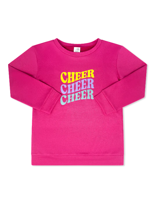 EMMA SWEATSHIRT - STRAWBERRY PINK, CHEER
