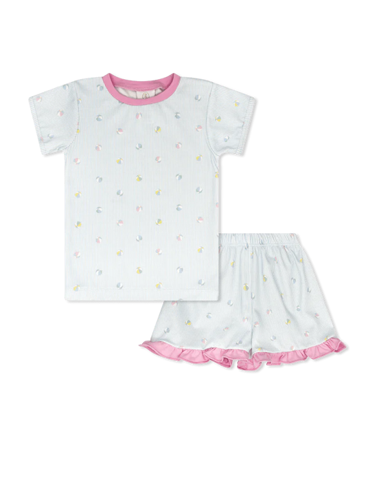 LILY SHORT SET - BEACH BOUNCE, PINK