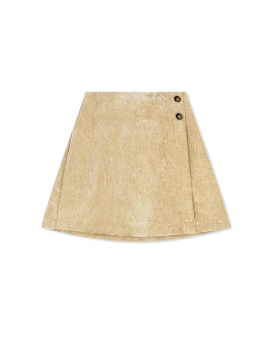 JULIA SKIRT - ALEXANDRIA KHAKI CORDUROY