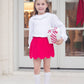 SUSIE SCALLOP SKIRT - HIGH POINT RED CORDUROY