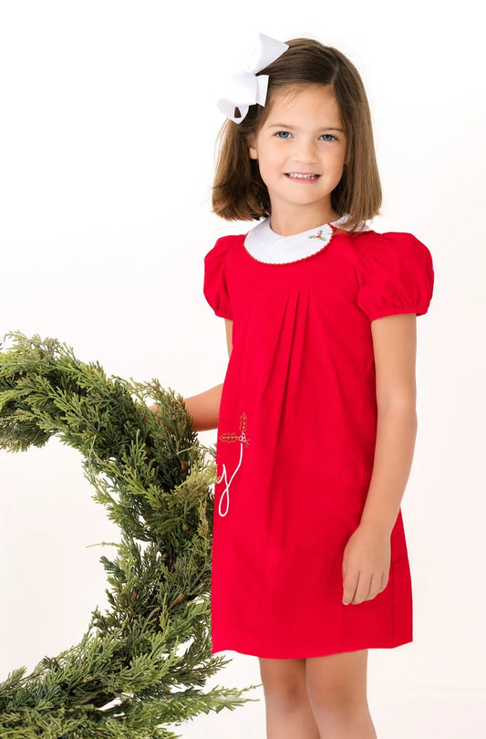 ELOISE DRESS - HIGH POINT RED CODUROY, MERRY