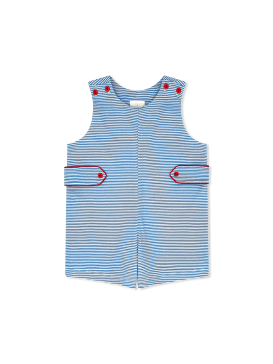 JEFFERSON JON JON - SEASIDE BLUE MINISTRIPE