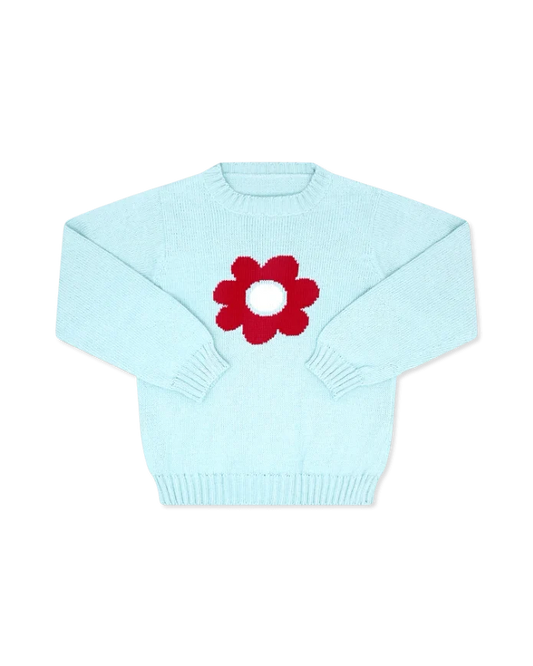 COZY UP SWEATER - BLUFFTON BLUE FLOWER