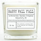 HAPPY FALL Y'ALL IVORY CERAMIC HEIRLOOM PUMPKIN CANDLE 19oz