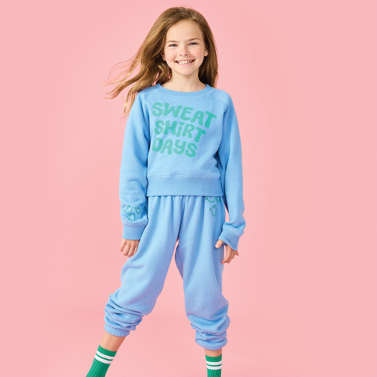 SWEATSHIRT DAYS CREW NECK - BLUE