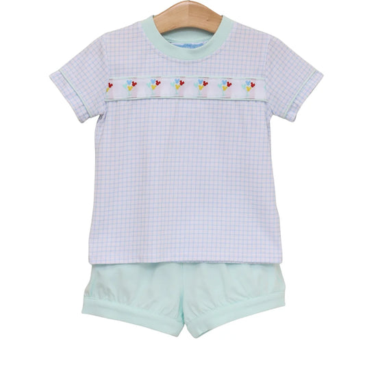 MAGICAL BALLOONS BANDED SHORT SET