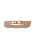 HORSEBIT BUCKLE SKINNY  BELT - ASSORTED COLORS