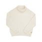 TOWNSEND TURTLENECK SWEATER - PALMETTO PEARL W/ GOLD STORK