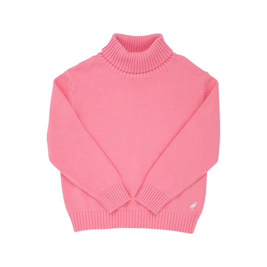 TOWNSEND TURTLENECK SWEATER - HAMPTONS HOT PINK/PALM BEACH PINK