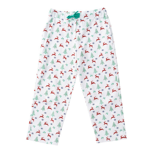 KID'S LOUNGE LIFE PANT - CHRISTMAS TREE PRINT