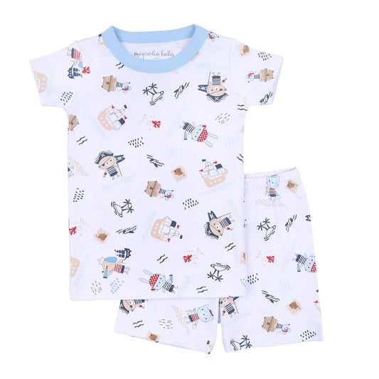 AHOY MATEY! SHORT PAJAMAS - LIGHT BLUE