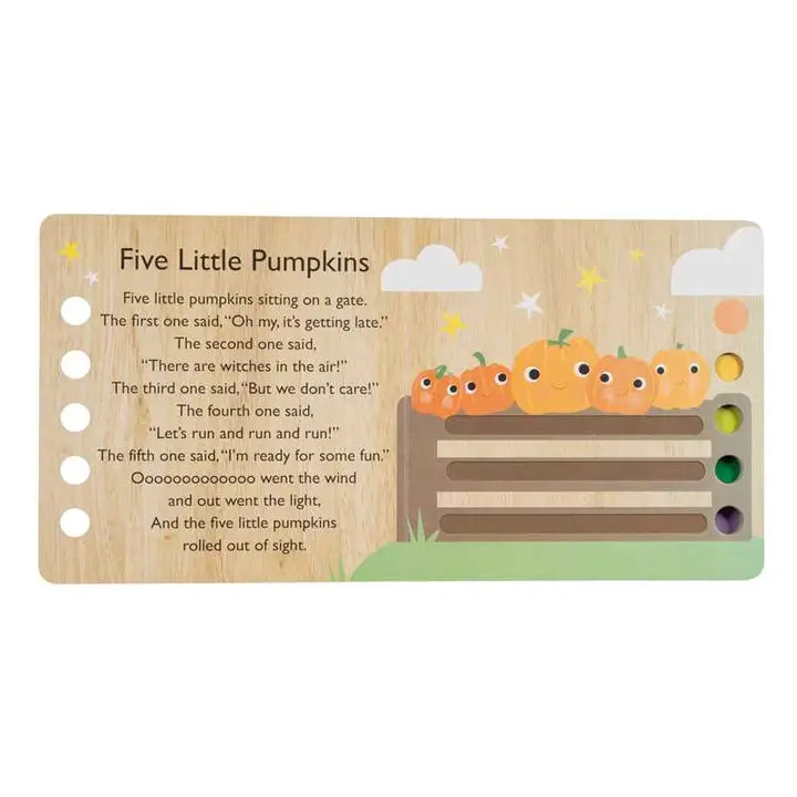TOUCH AND TRACE NURSERY RHYMES - FIVE LITTLE PUMPKINS BOOK