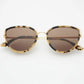 LUNA ACETATE CAT EYE SUNGLASS - MILKY TORTOISE