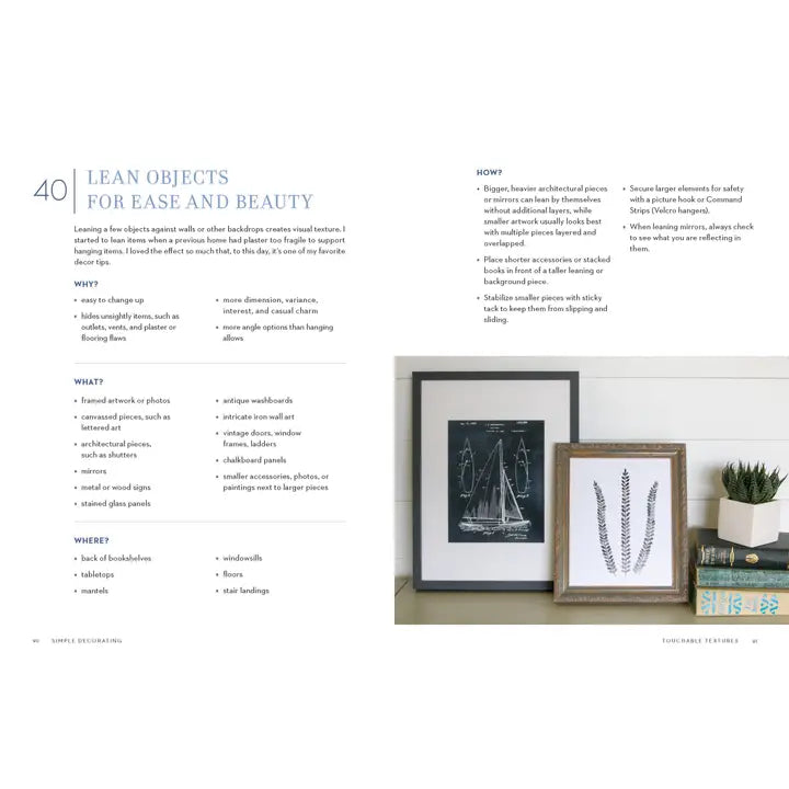 SIMPLY HOME DECORATING BOOK