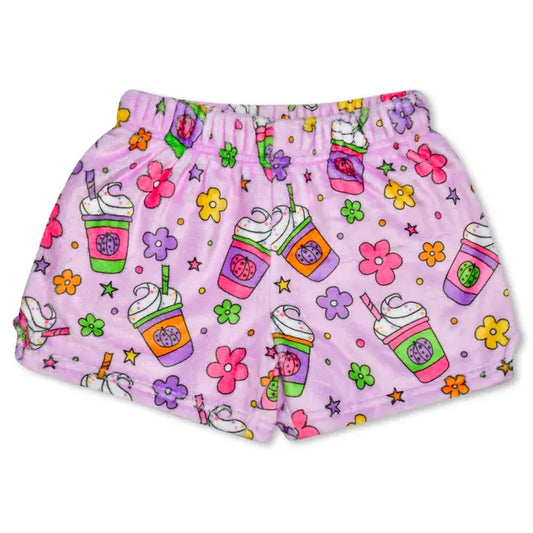 PUMPKIN LATTE PLUSH SHORTS