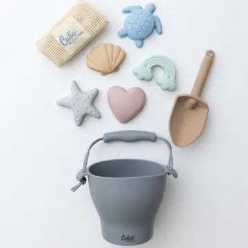 HUDSON SILICONE BEACH TOY SET - ASSORTED COLORS