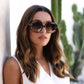 STELLA ACETATE OCTAGONAL SUNGLASSES - BROWN TORTOISE