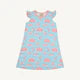 ANGEL SLEEVE POLLY PLAY DRESS - PARROT CAY CANOPY/SANDPEARL PINK