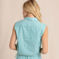 ANNALISE SIDE TIE TOP - SIMPLY GREEN