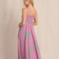 ANNISTON PETAL MAXI DRESS - VERY BERRY