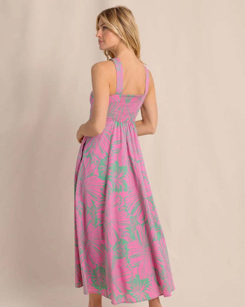 ANNISTON PETAL MAXI DRESS - VERY BERRY