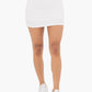 VENICE CROSSOVER WAIST ACTIVE SKORT - WHITE