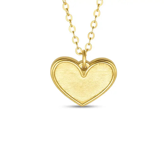 NECKLACE HEART 1COR 13:13  - 12''