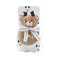 SWADDLE BLANKET + PLUSH REINDEER RATTLE