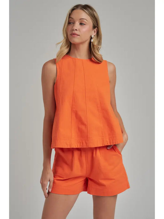 GAMEDAY SLEEVELESS TOP AND SHORT SET