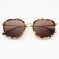 WESTON ACETATE ROUND UNISEX SUNGLASSES - MILKY TORTOISE/BROWN