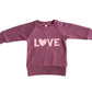 RAGLAN LOVE SWEATSHIRT - RUBY