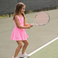 ATHLEISURE TENNIS DRESS W/ TIE - PINK