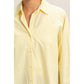 BUTTON UP POPLIN SHIRT - WHITE