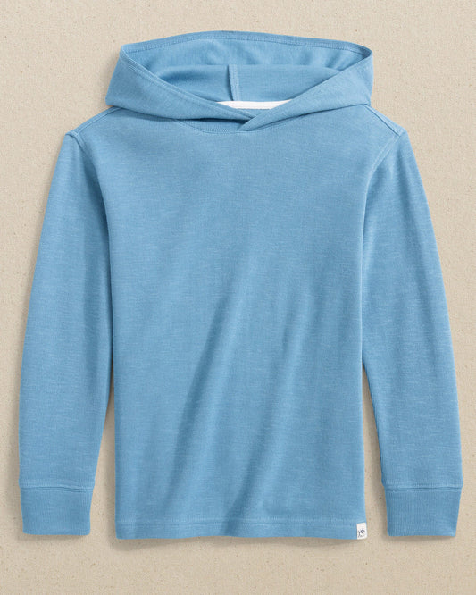 Y LS BOYS BAY VIEW HOODIE - CERULEAN