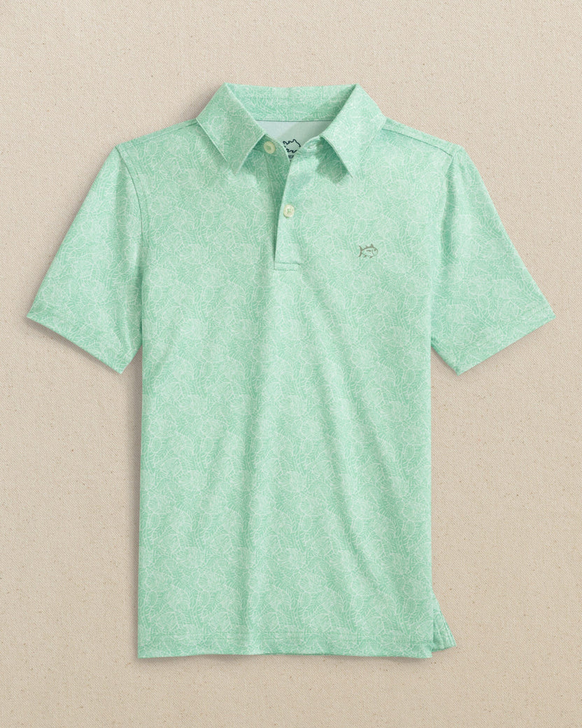 BOYS DRIVER BEACH PALMS PERFORMANCE POLO - GARDEN GROVE