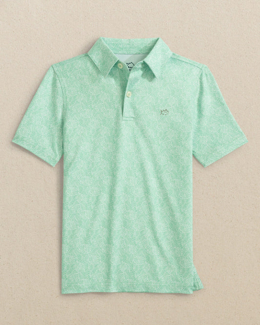BOYS DRIVER BEACH PALMS PERFORMANCE POLO - GARDEN GROVE
