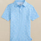 BOYS DRIVER BEACH PALMS PRINTED PERFORMANCE POLO - OCEAN CHANNEL