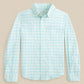 BOYS EDISTO ISLAND PLAID COASTAL BREEZE SPORT SHIRT - GULF SHORES