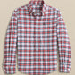 BOYS MACDUFF TARTAN SKIPJACK SPORT SHIRT - CRAB RED