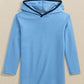 BOYS SCUTTLE HOODIE - HEATHER BOAT BLUE