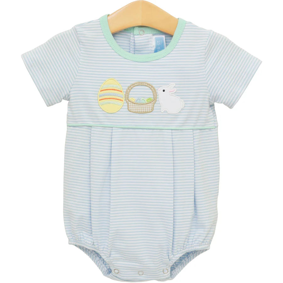 BUNNIES AND BASKETS BUBBLE - BLUE