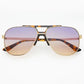 LOGAN ACETATE AVIATOR SUNGLASSES - SUNRISE